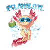 Relaxalotl Axolotl vacances plage natation