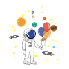 Astronaut and Space