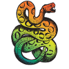 Rainbow rattlesnake