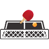 Ping-pong de table batte de balle