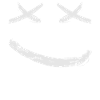 X Eyes smiling Happy Face