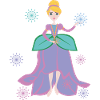 Princess fantasy with flower heart