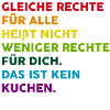 Gleiche Rechte für alle
