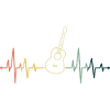 Guitar Heartbeat Guitarist Musician Gift