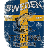 Sweden Fishing Flag Fishing Fish Design