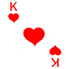 Heart King Card Poker Carnival