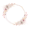 Boho fleurs couronne personnalisable