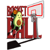 Basketball Avocado Dunk Tshirt