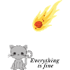 Gatti gatti meteoriti gatto amante divertente carino