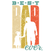 Najlepszy tata kiedykolwiek retro tata narodziny córka prezent