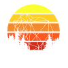 Bear Polygon Sunset