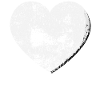 Big White Heart Grunge Style