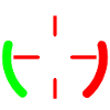 Souvenir Sardinien, kort 4 moser italiensk flag