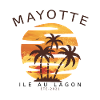 beach mayotte white tshirt