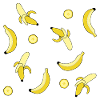 delicious appetizing banana pattern