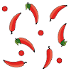 delicious appetizing chilli pattern