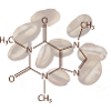 Structural formula caffeine