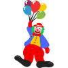 Clown with Balloons