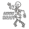 Awww Snap Skeleton Broken Bones
