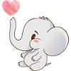 Heart Thrower Elephant Motifs