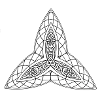 Mandala Triskele Net Line