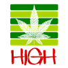 High / Smoking / Cannabis / Hemp / Cannabis Leaf