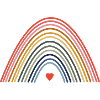 Rainbow with heart