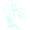 Biker velo downhill