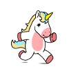 rennendes Einhorn