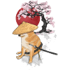 cheems samurai