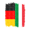 German Italian Flag