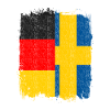 German Swedish Flag