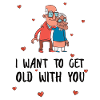 Together Old Couples Love Romantic