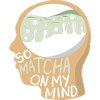 Matcha Brain Matcha Latte Abstract Matcha Thought