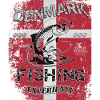 Denmark Fishing Flag Fishing Fish Design