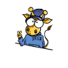 Giraffe with Cap Peace