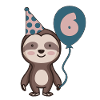 6th Birthday - Sloth