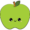 cute apple,sweet apple, green