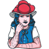 Schwarzwaldmarie Bollenhut Tattoo