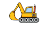 Bagger Bauarbeiter Papa
