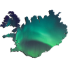 Iceland Iceland Northern Lights Topography Design