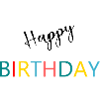 anniversary. HAPPY BIRTHDAY. Happy birthday.
