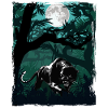 Black Panther in the Jungle