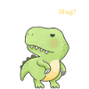 Cute T-Rex Hug