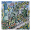 Cactus Jardin Rétro rétro