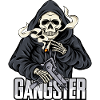 Gangster skeleton t-shirt gift