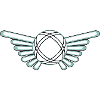 Boule emblem with wings