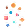 Enfants Système solaire Planètes spatiales