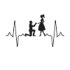 Marriage proposal heartbeat