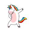 Tanzendes Einhorn